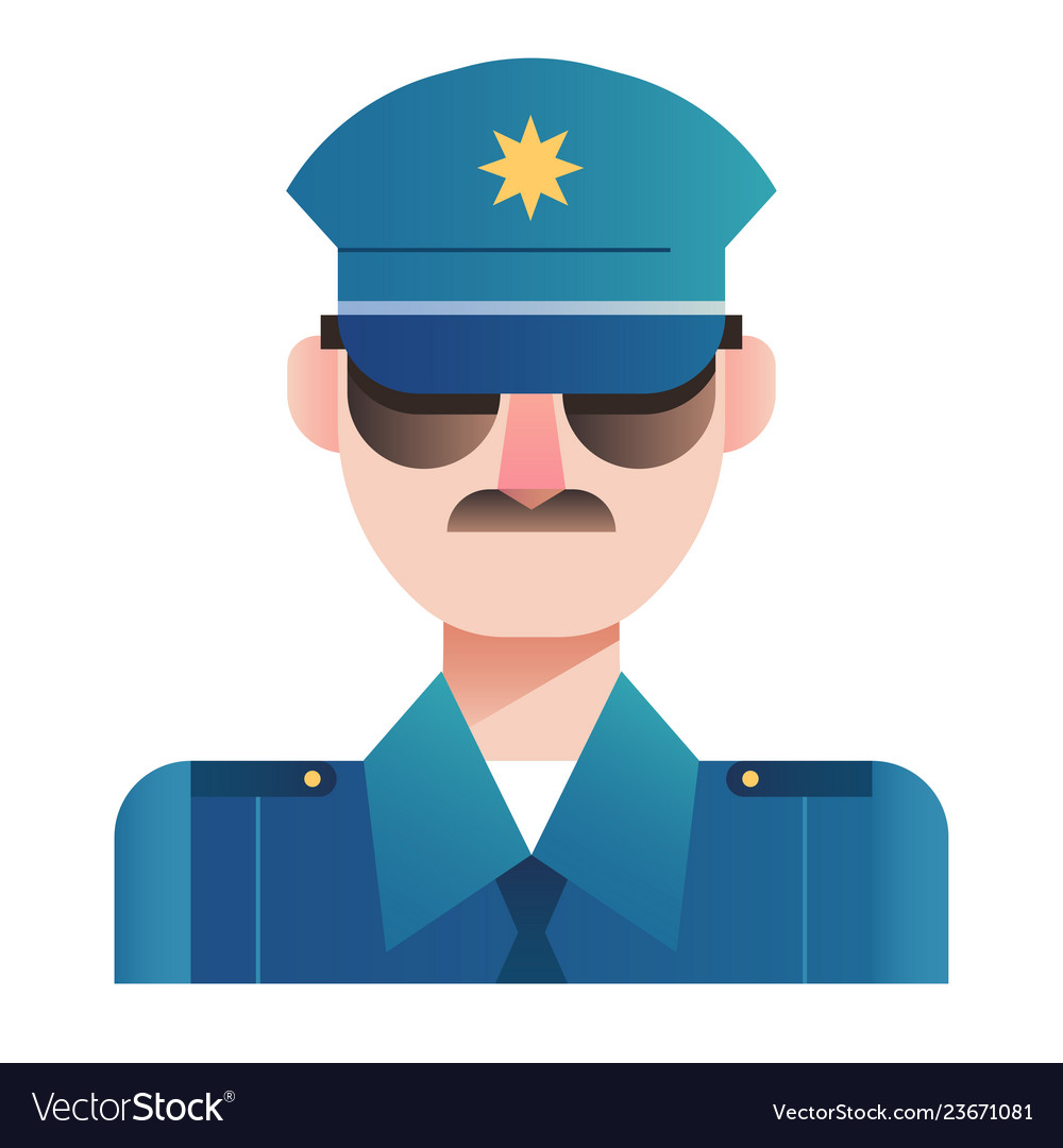 Police gradient Royalty Free Vector Image - VectorStock