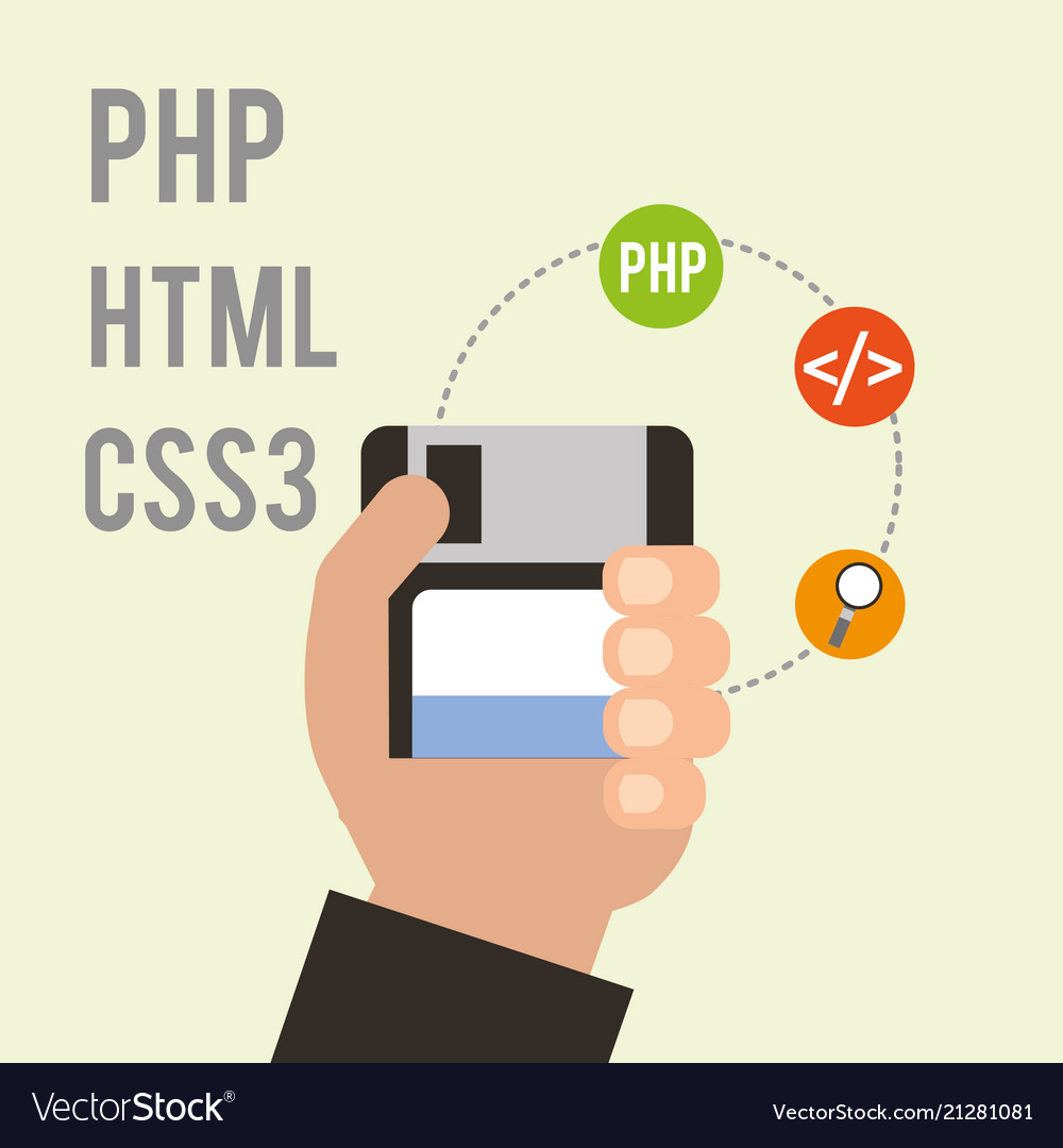 Program coding website Royalty Free Vector Image