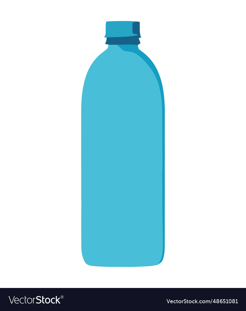 Transparent plastic bottle Royalty Free Vector Image