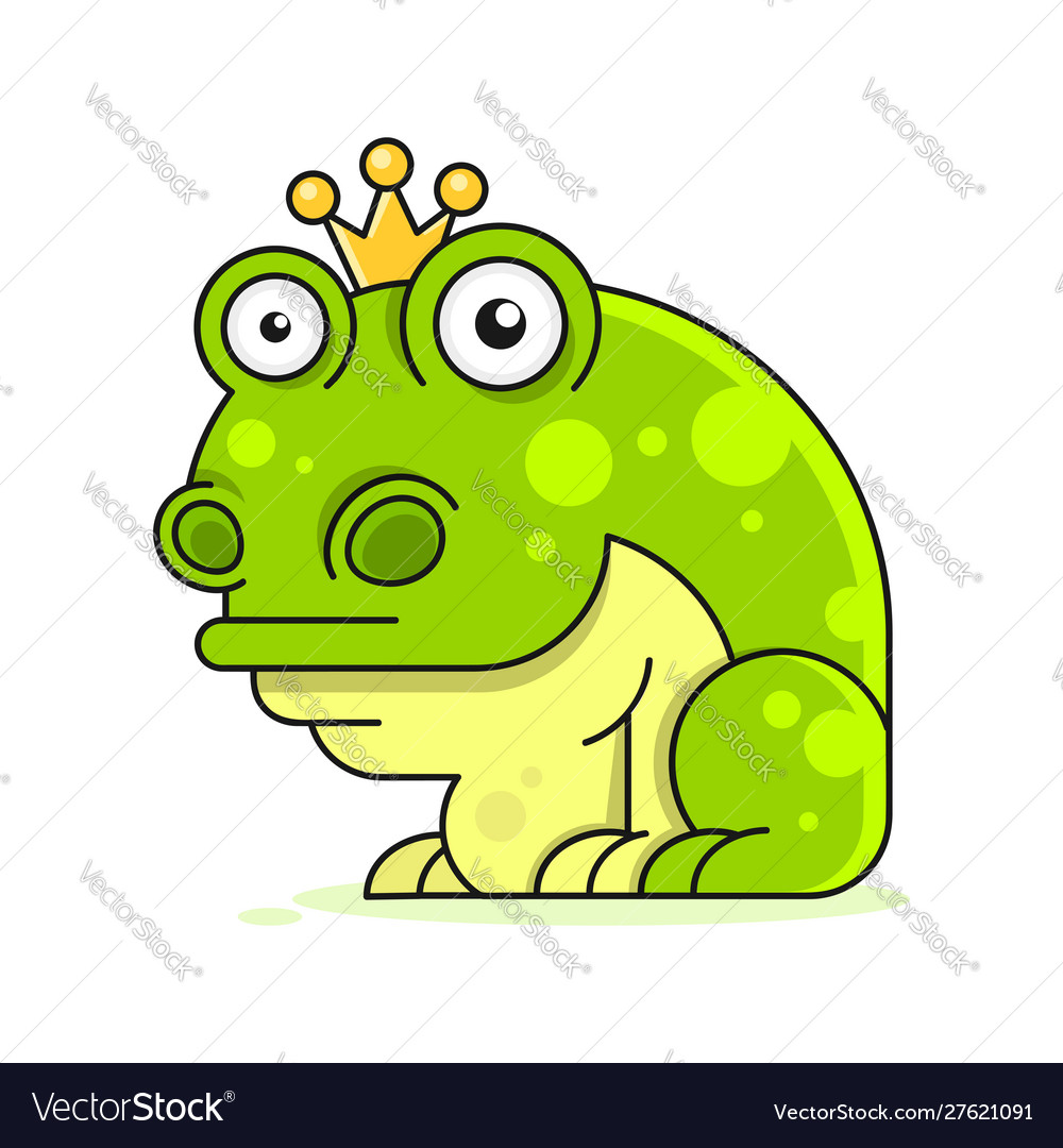 Funny Green Frog Cartoon Sitting Royalty Free Vector Image Funny Green Frog Cartoon Sitting Royalty Free Vector Image