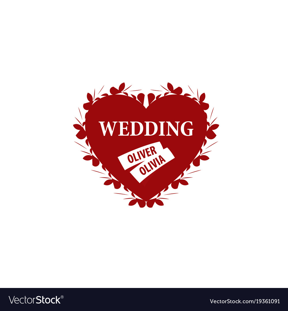 Logo wedding Royalty Free Vector Image - VectorStock