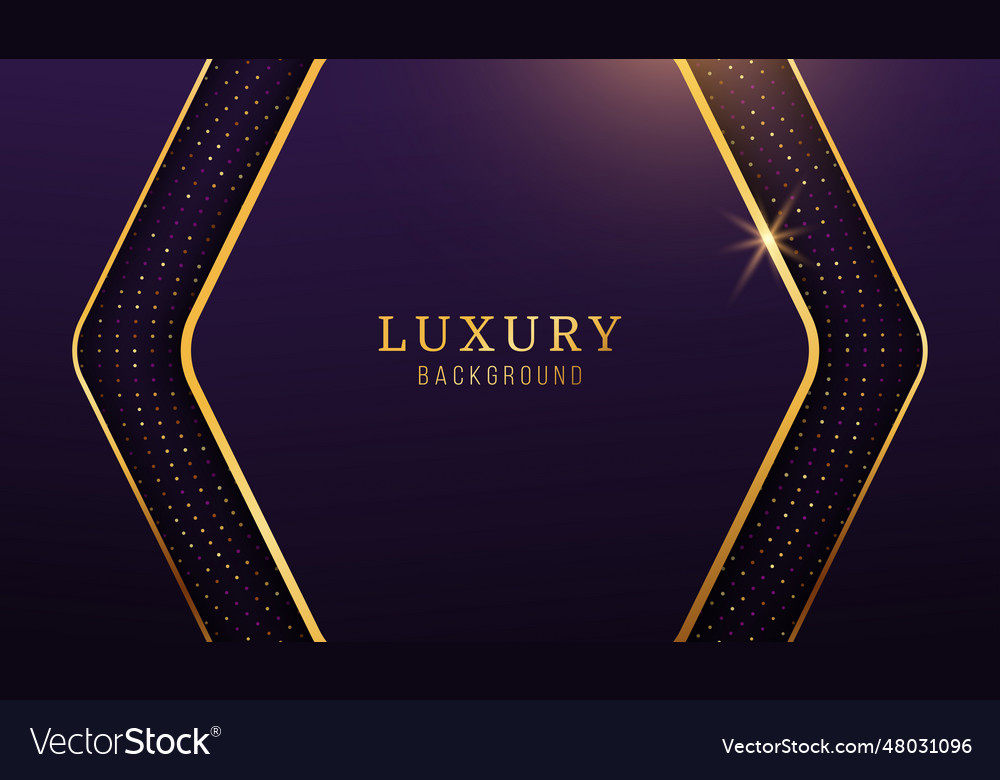 Abstract luxury background with golden geometric Vector Image