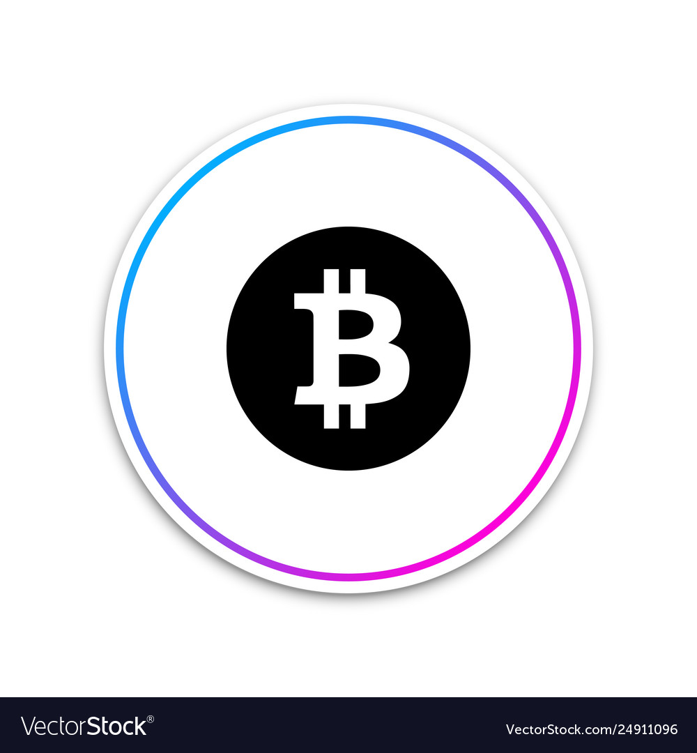 Cryptocurrency Coin Bitcoin Icon On White Vector Image