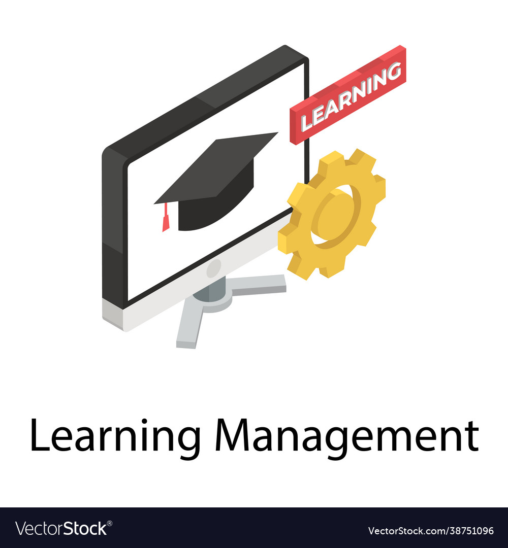 Learning management Royalty Free Vector Image - VectorStock