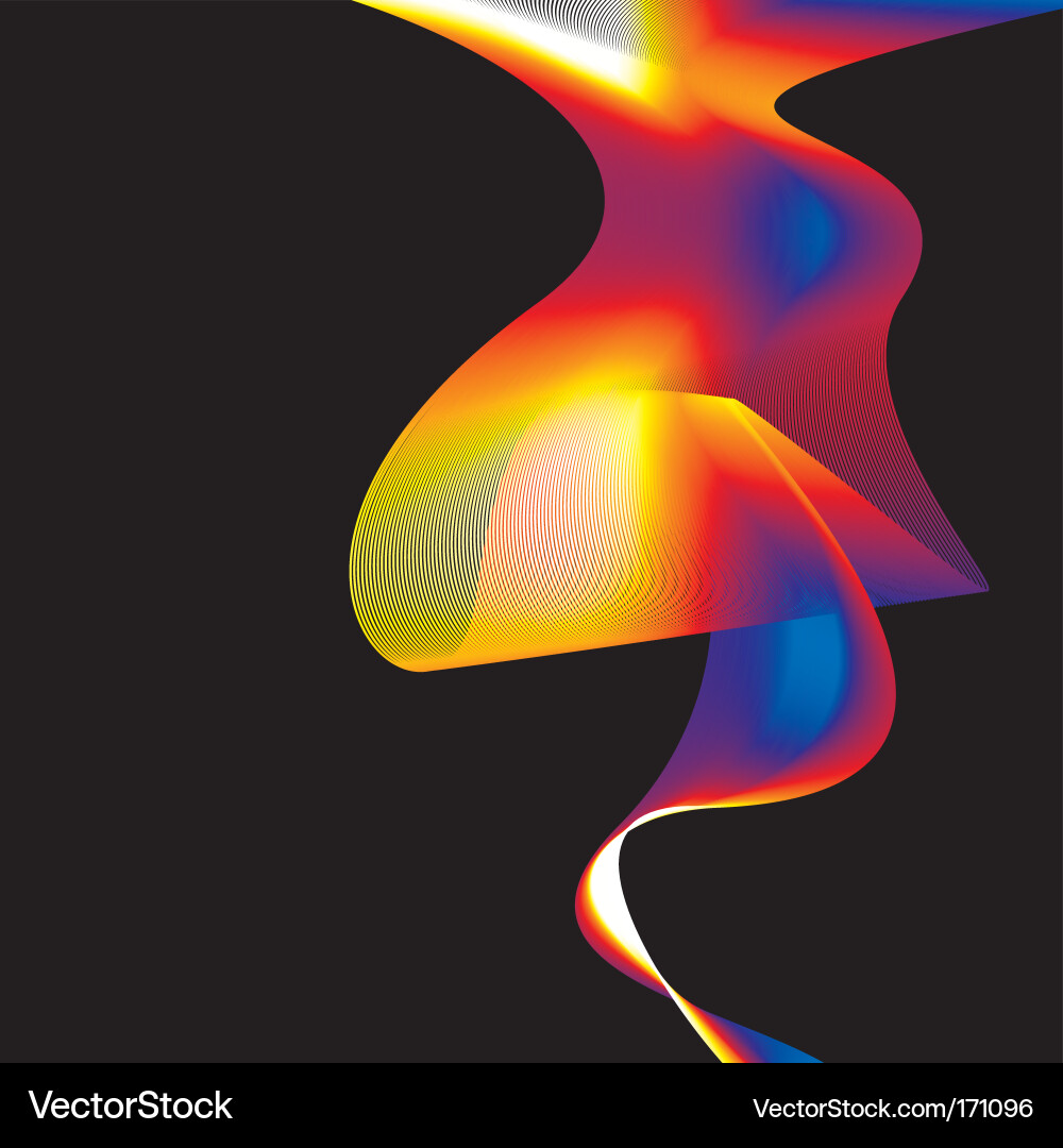 Rainbow wave background Royalty Free Vector Image
