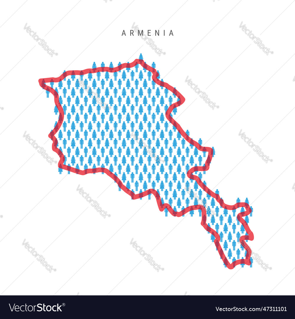 Armenia map Royalty Free Vector Image - VectorStock