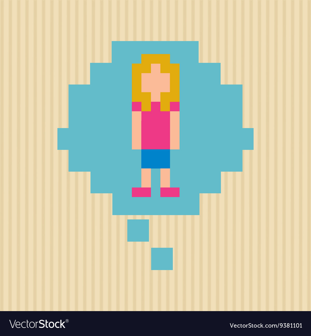social media pixel design royalty free vector image pixeldesign