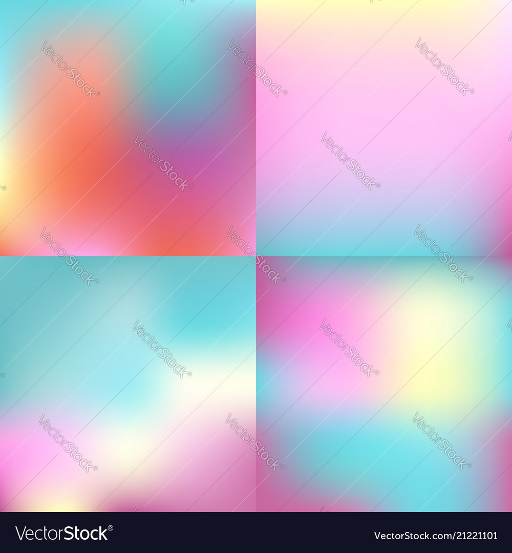 Sweet color blurred background set pastel