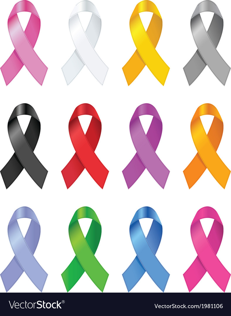 Awareness ribbons Royalty Free Vector Image - VectorStock