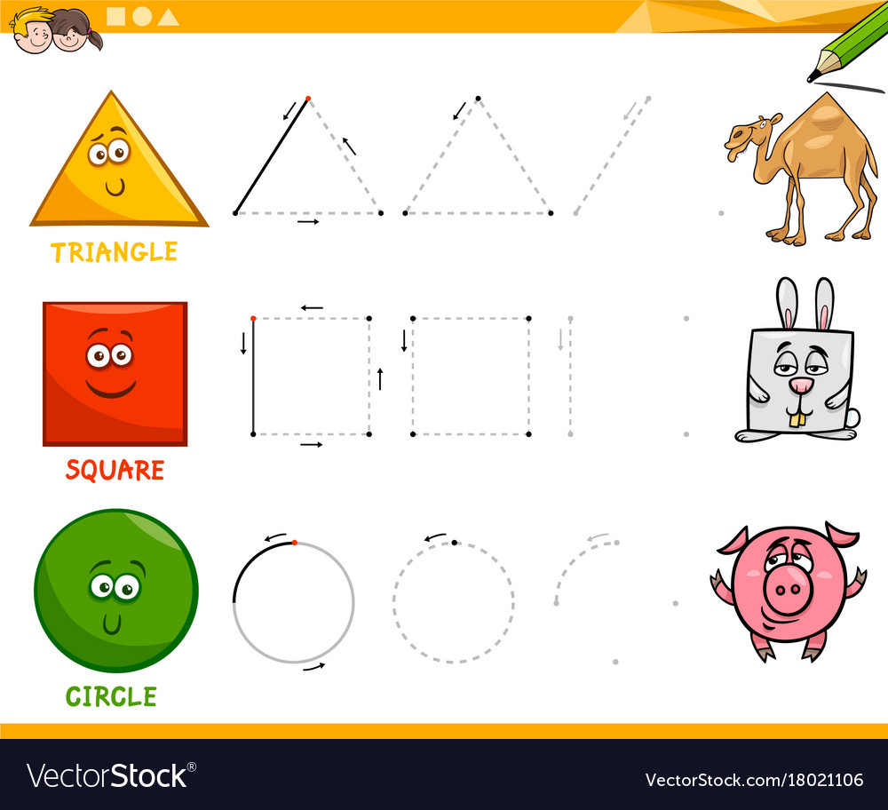 Basic Shapes Drawing Pdf : Shapes Drawing Basic Geometric Workbook ...