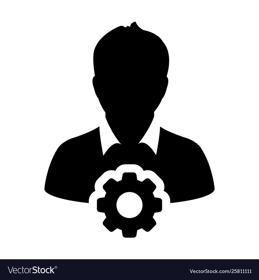 Employee icon male person profile avatar