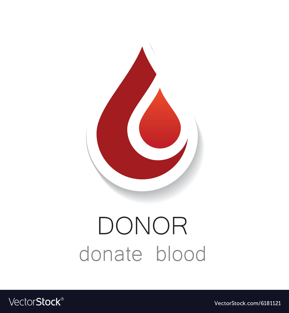 Donor donate blood Royalty Free Vector Image - VectorStock