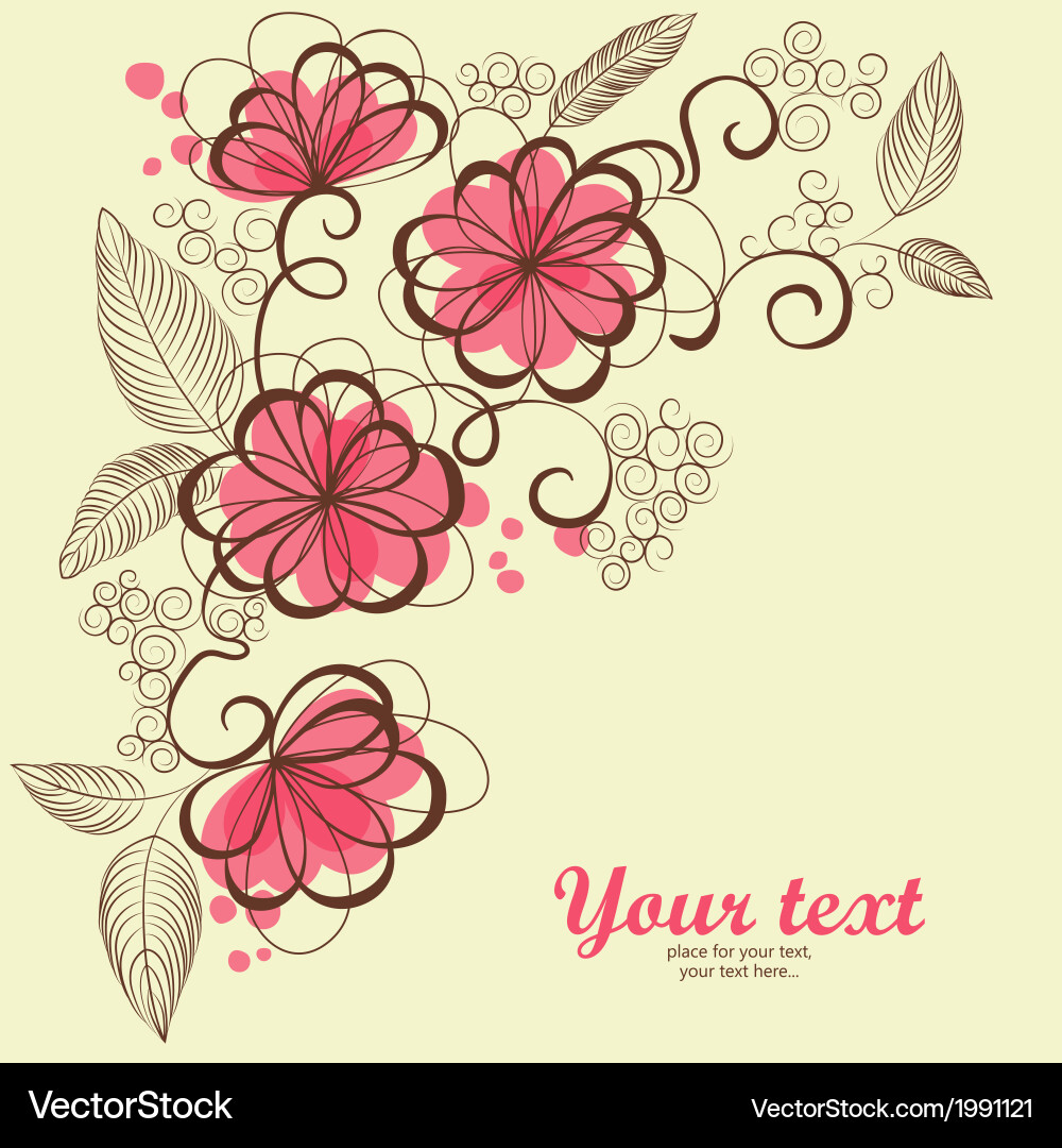 Flowers background Royalty Free Vector Image - VectorStock
