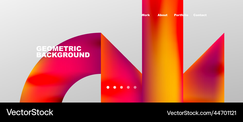 Geometric abstract background line with fluid Vector Image