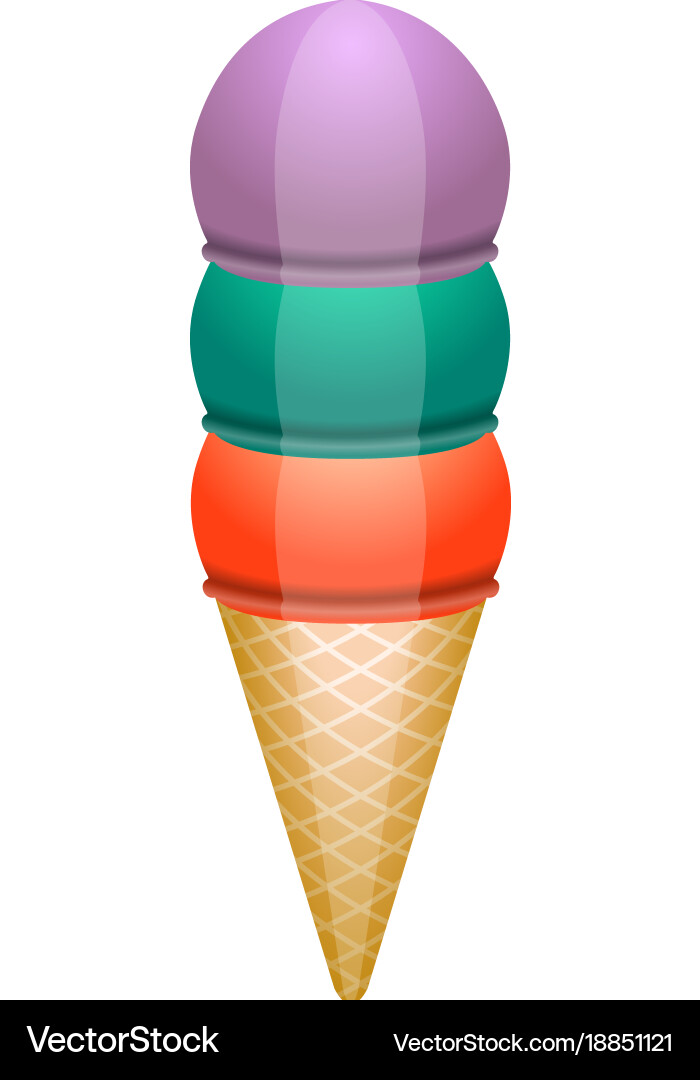 Isolated ice cream Royalty Free Vector Image - VectorStock