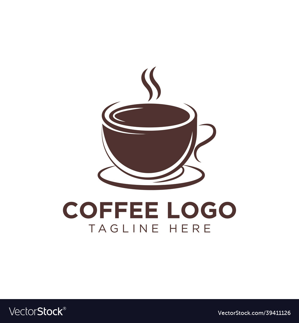 Coffee shop logo design template Royalty Free Vector Image