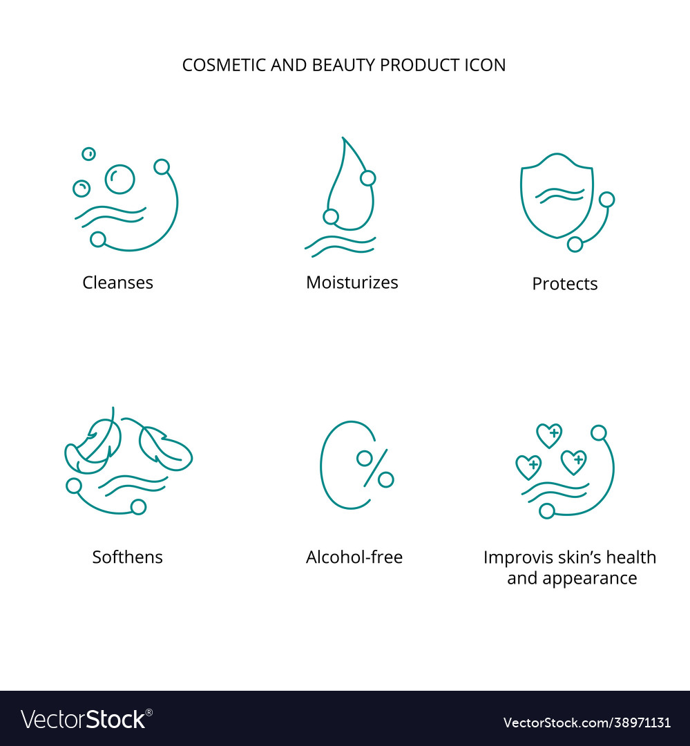 Beauty product face cleansing alcohol free Vector Image