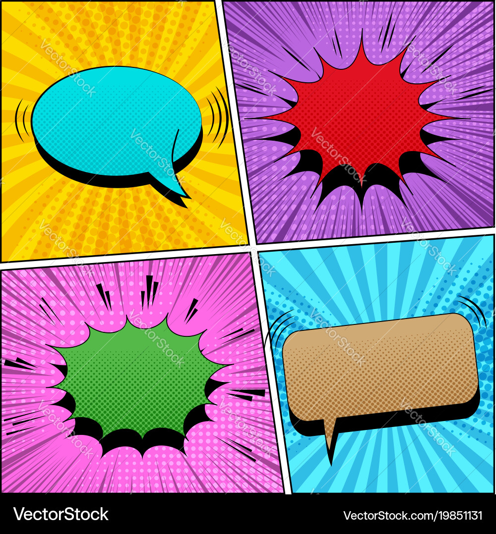 Comic bright background Royalty Free Vector Image