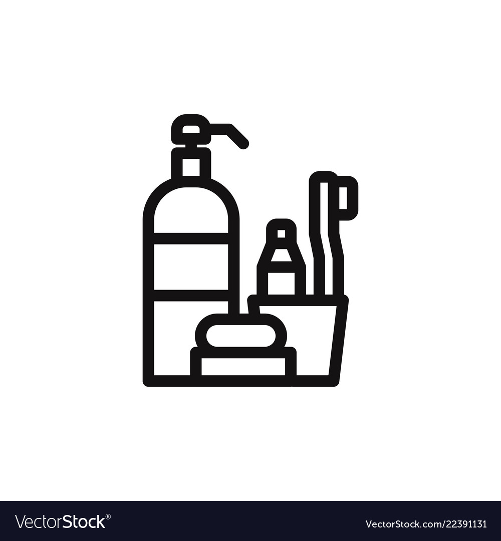 Hygiene items icon Royalty Free Vector Image - VectorStock