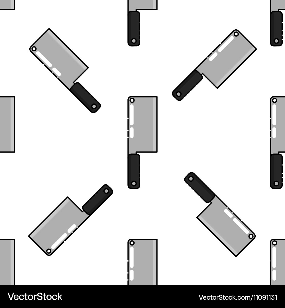 Kitchen flat icon pattern Royalty Free Vector Image
