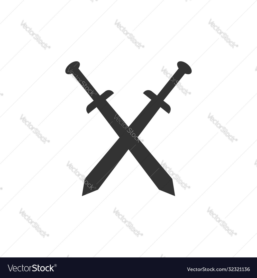 Sword design template Royalty Free Vector Image