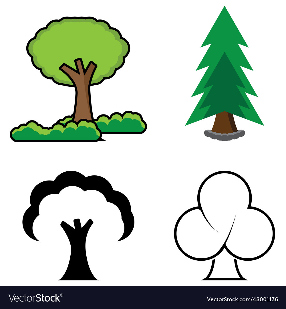 Tree icon Royalty Free Vector Image - VectorStock