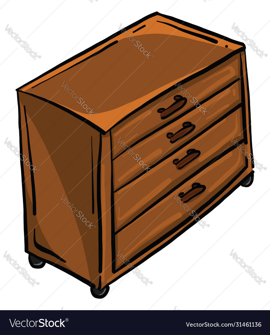 Wooden pedestal on white background Royalty Free Vector