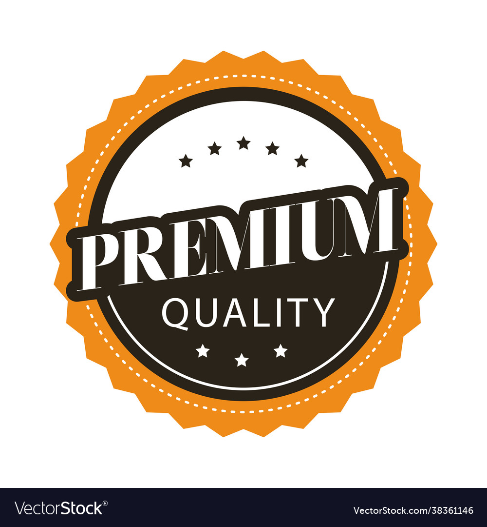 Best quality seal circular Royalty Free Vector Image