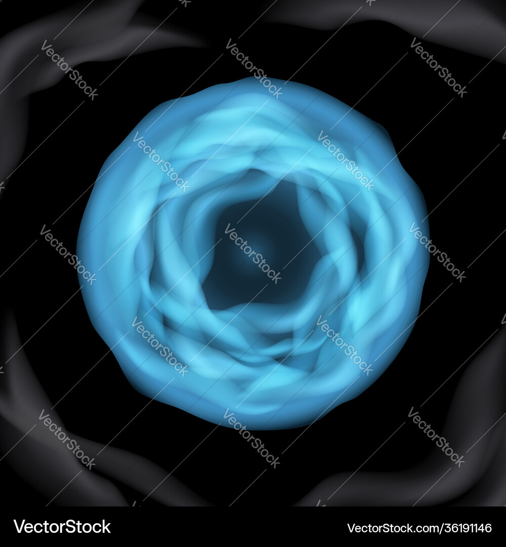Blue sphere molecule Royalty Free Vector Image