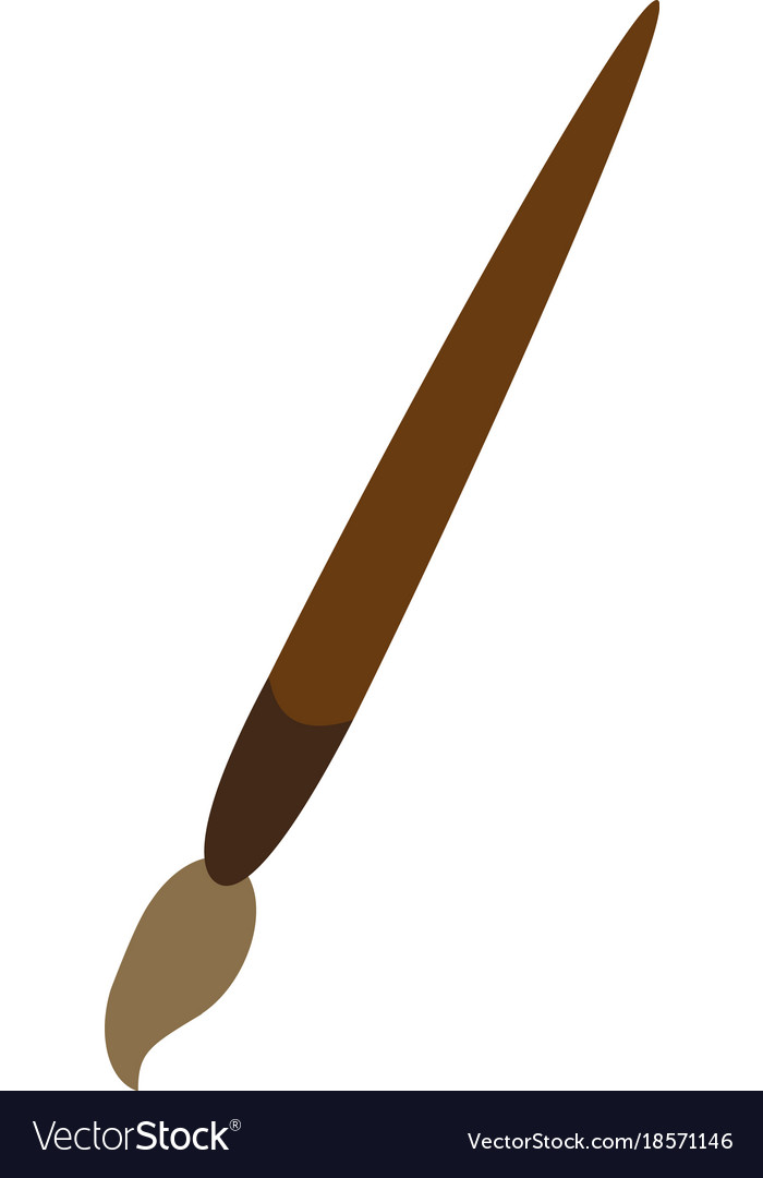 Paint brush art Royalty Free Vector Image VectorStock