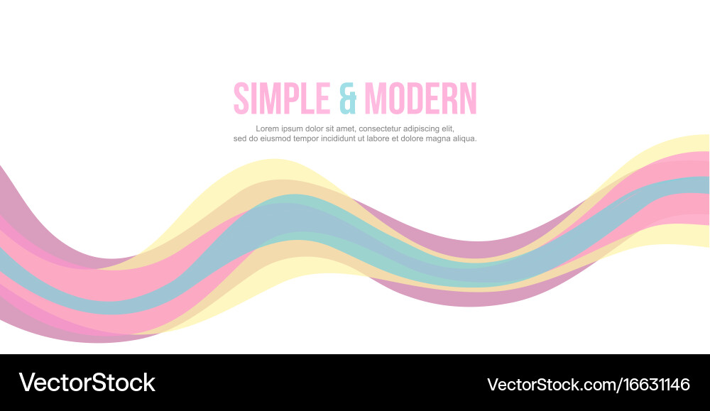 Wave Design Banner Background Collection Vector Image
