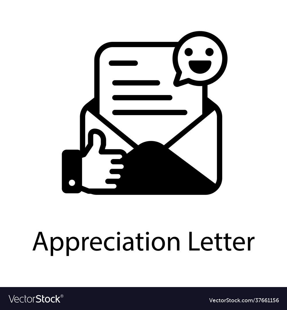 Appreciation Letter Royalty Free Vector Image - Vectorstock