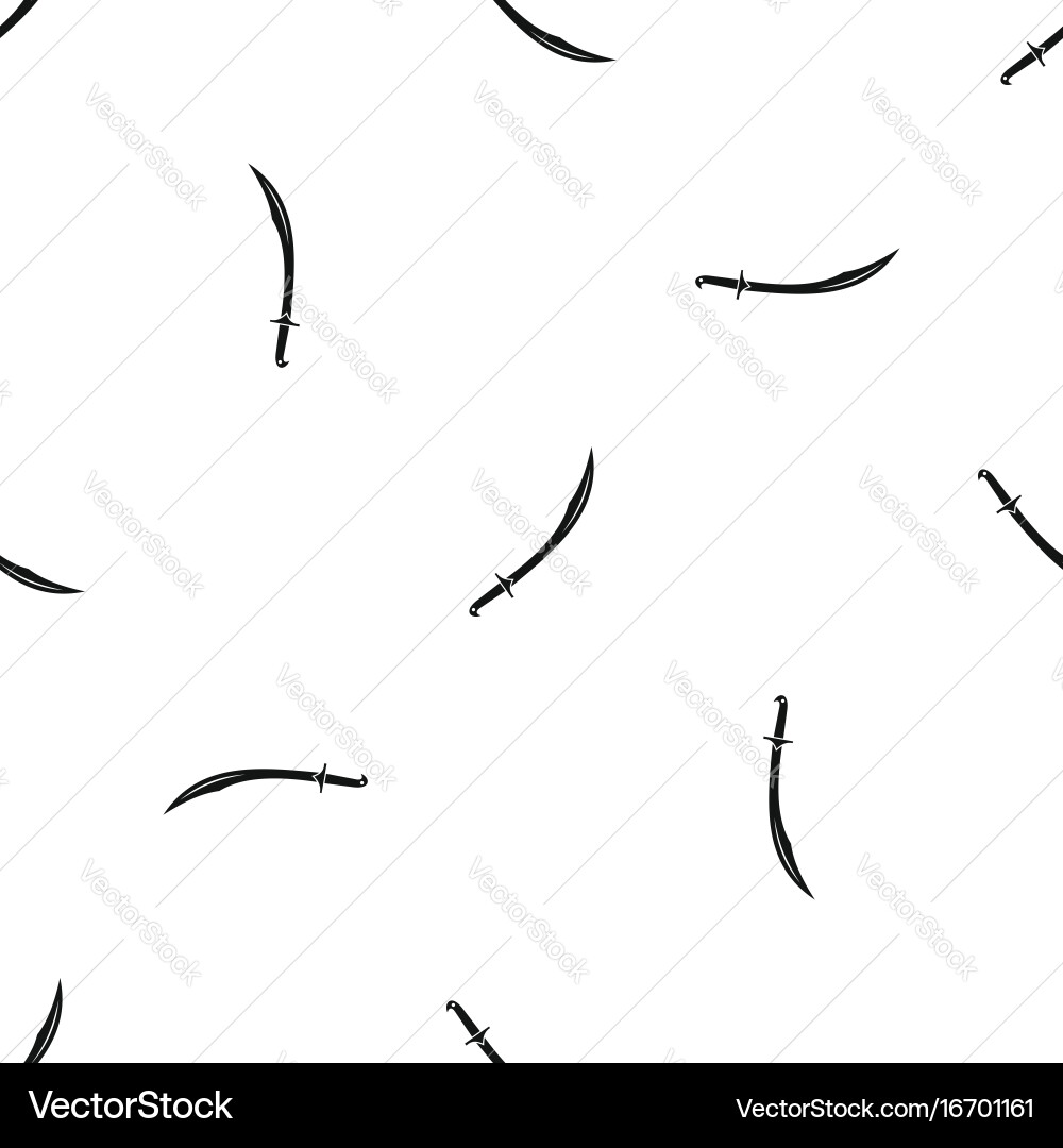 Cutlass Pattern Cutlass pattern seamless black Royalty Free Vector Image