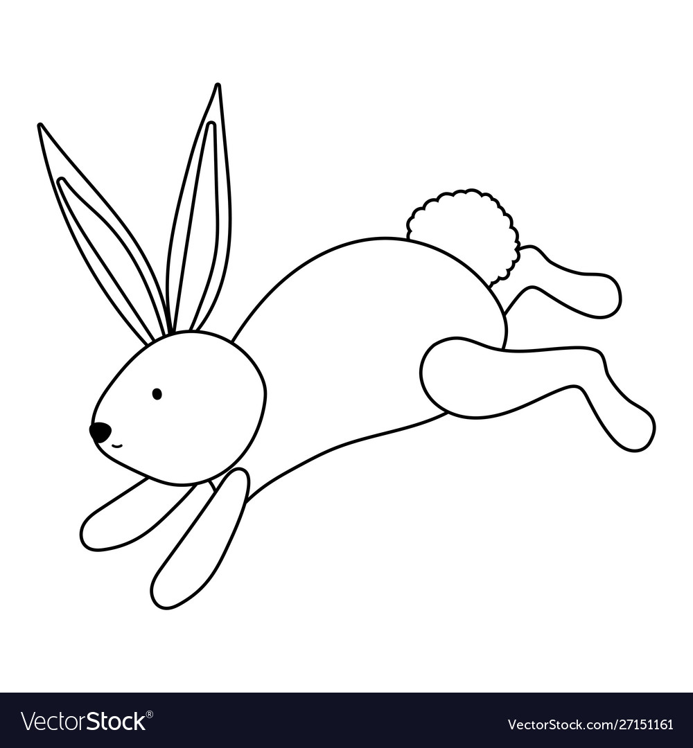 Isolated rabbit cartoon design Royalty Free Vector Image