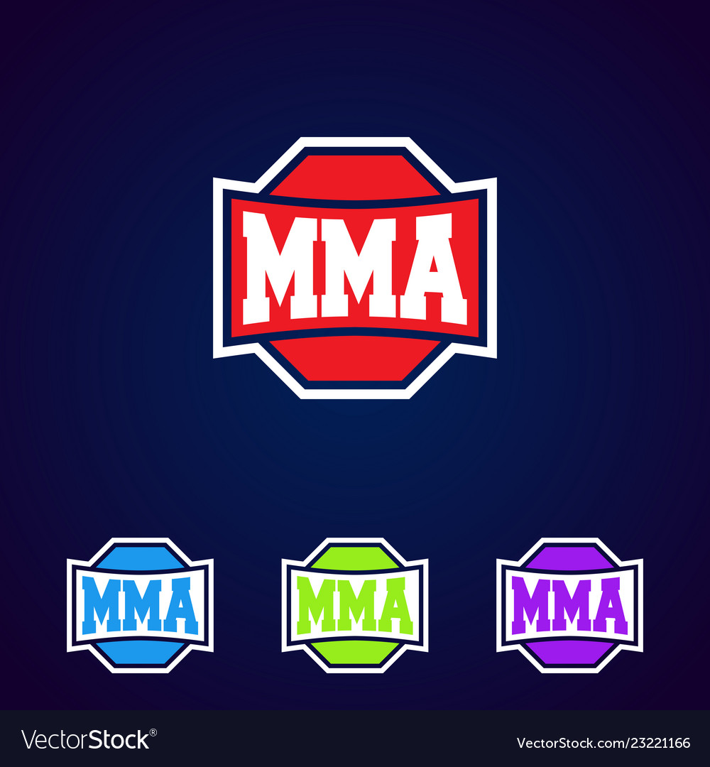 Mma modern professional mixed martial arts Vector Image