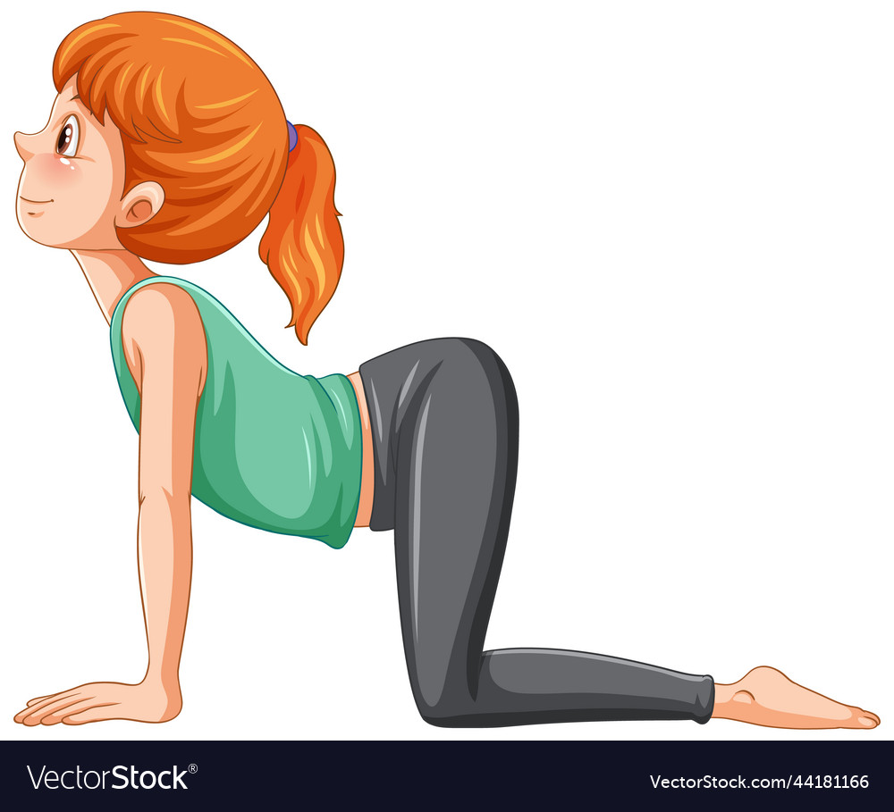 Yoga Cat Cow Pose Cartoon Character Royalty Free Vector yoga-cat-cow-pose-cartoon-character-royalty-free-vector