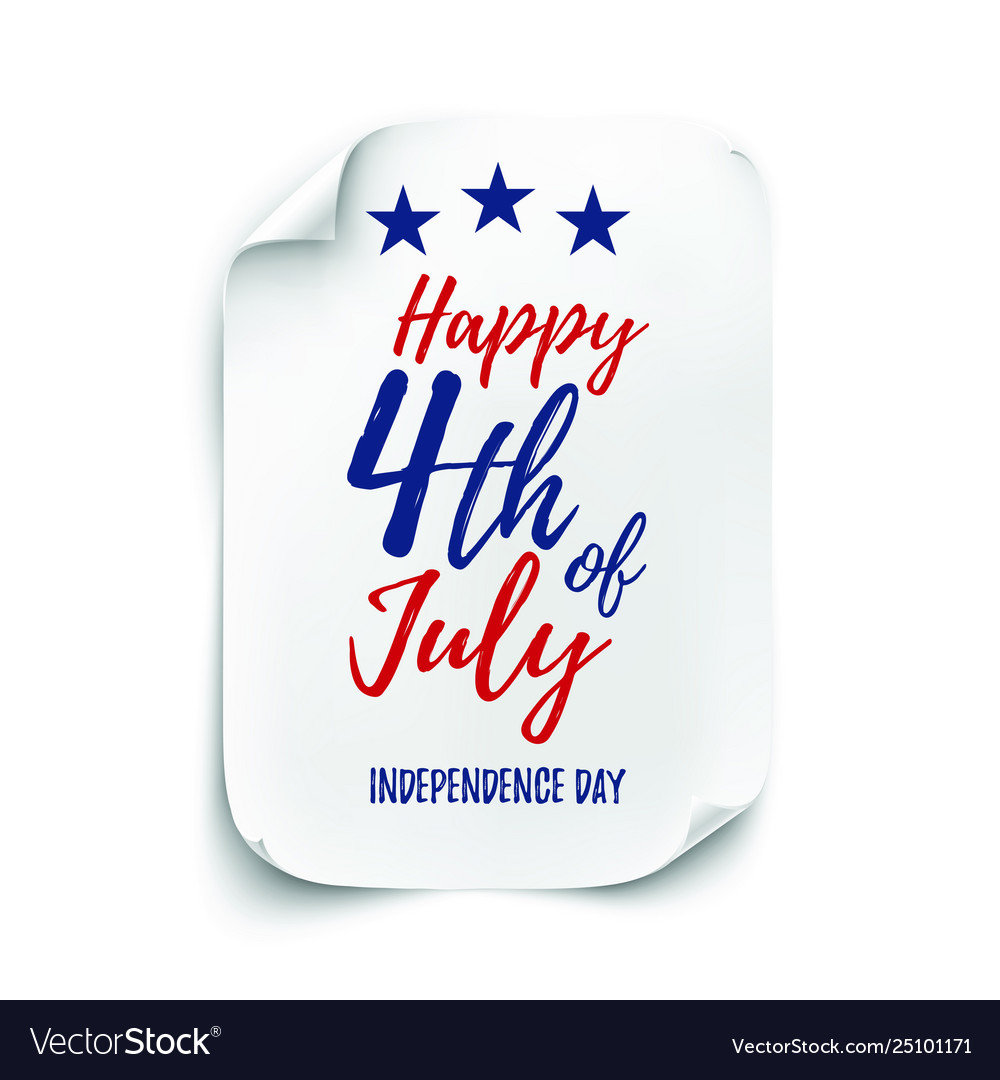 4th july background american independence day vector image 4th july background american independence day