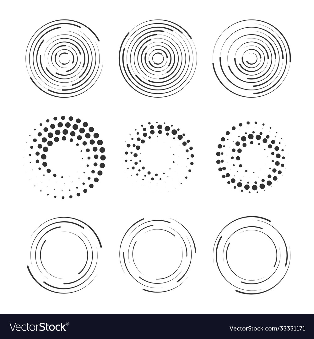 Circle speed lines Royalty Free Vector Image - VectorStock