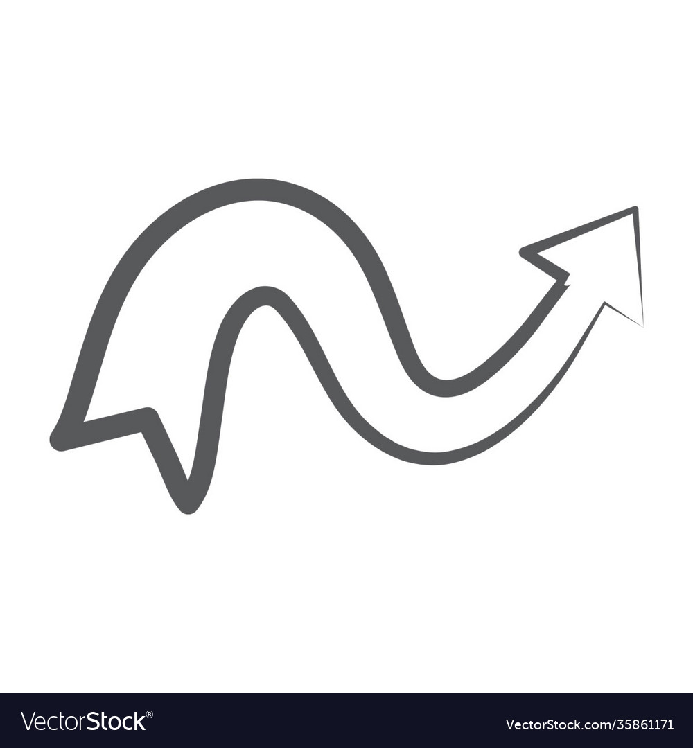 Curved bend Royalty Free Vector Image - VectorStock