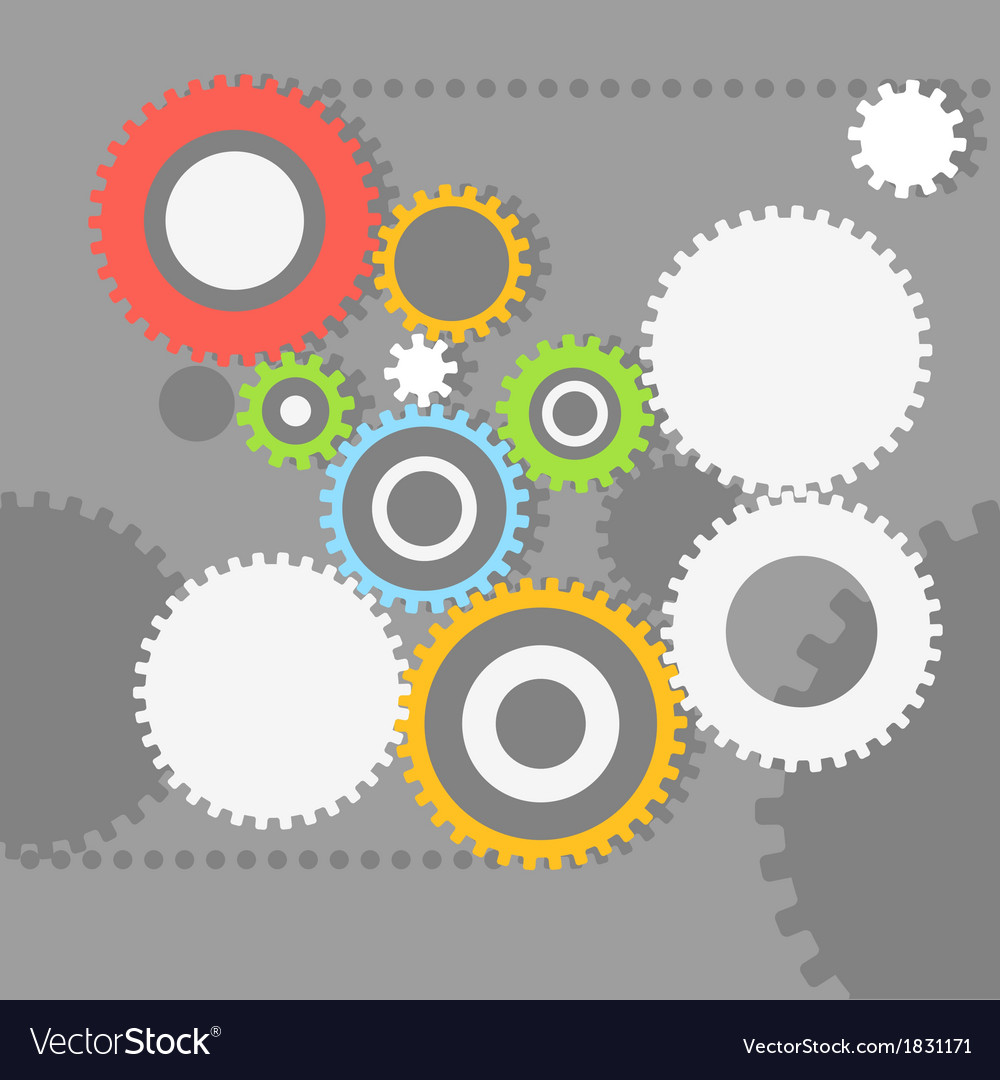 Gear wheels Royalty Free Vector Image - VectorStock