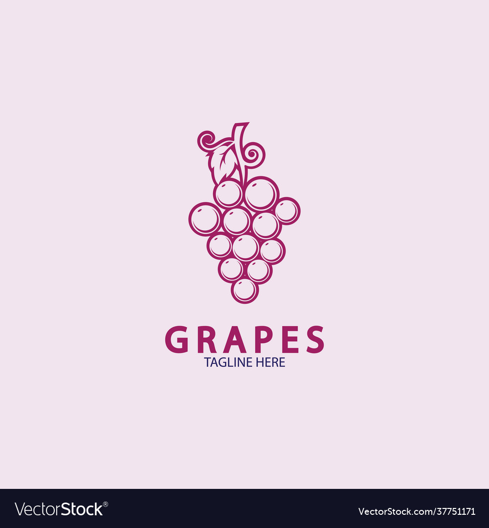 Grapes icon design Royalty Free Vector Image - VectorStock