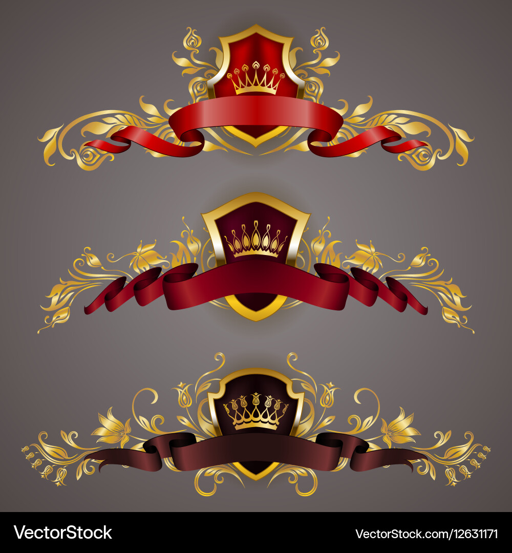 Monogram logos set Royalty Free Vector Image - VectorStock