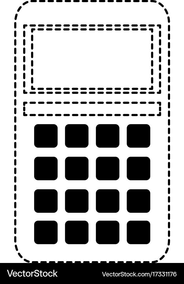 Calculator math isolated icon Royalty Free Vector Image