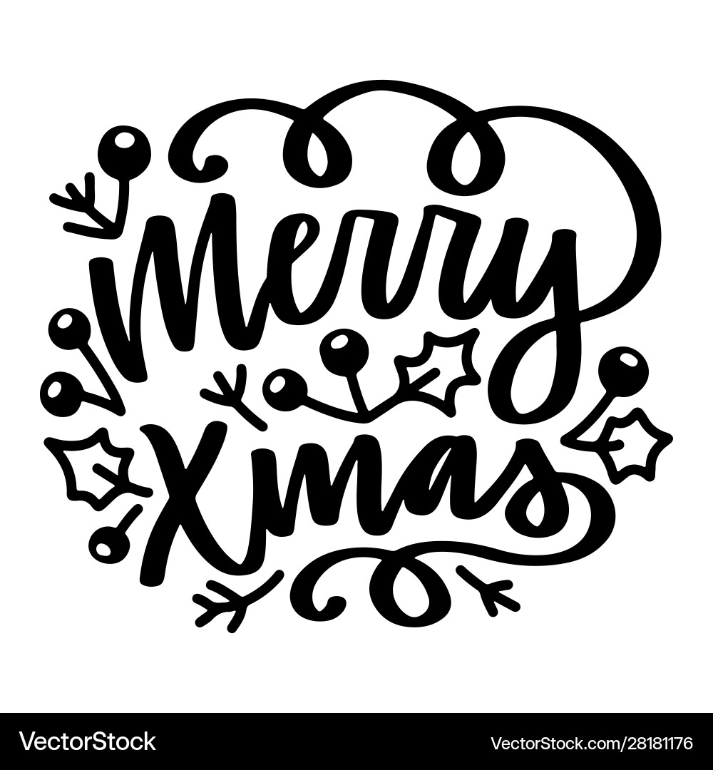 Christmas quote Royalty Free Vector Image - VectorStock