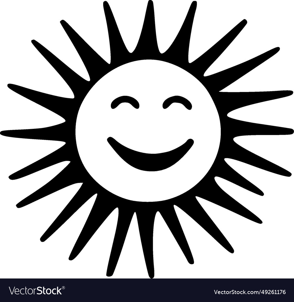 Sun - minimalist and flat logo