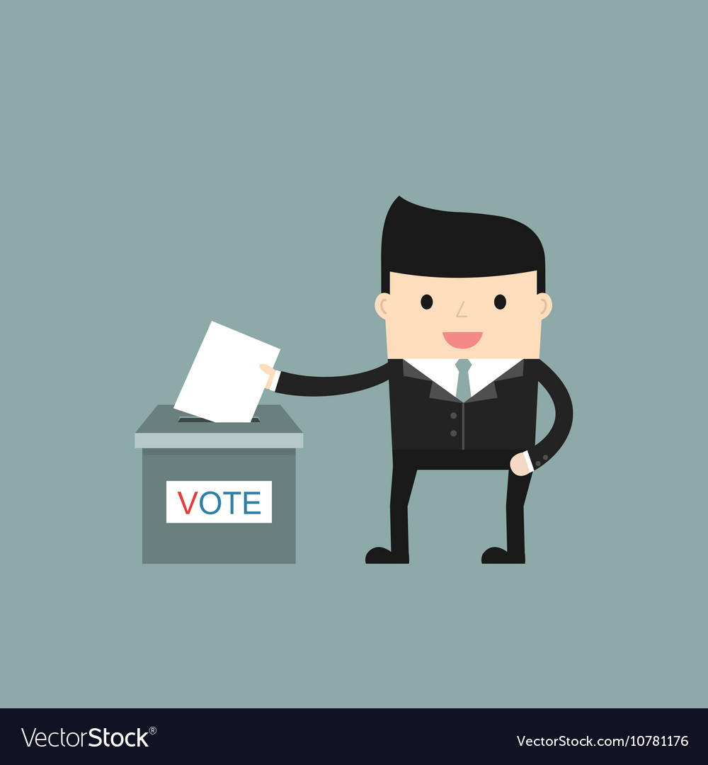 Voting concept picture Royalty Free Vector Image