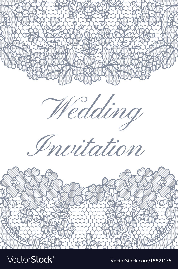 Wedding invitation template Royalty Free Vector Image