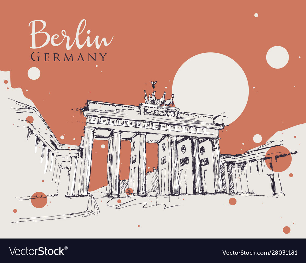 Drawing Sketch Brandenburg Gate Royalty Free Vector Image Drawing Sketch Brandenburg Gate Royalty Free Vector Image
