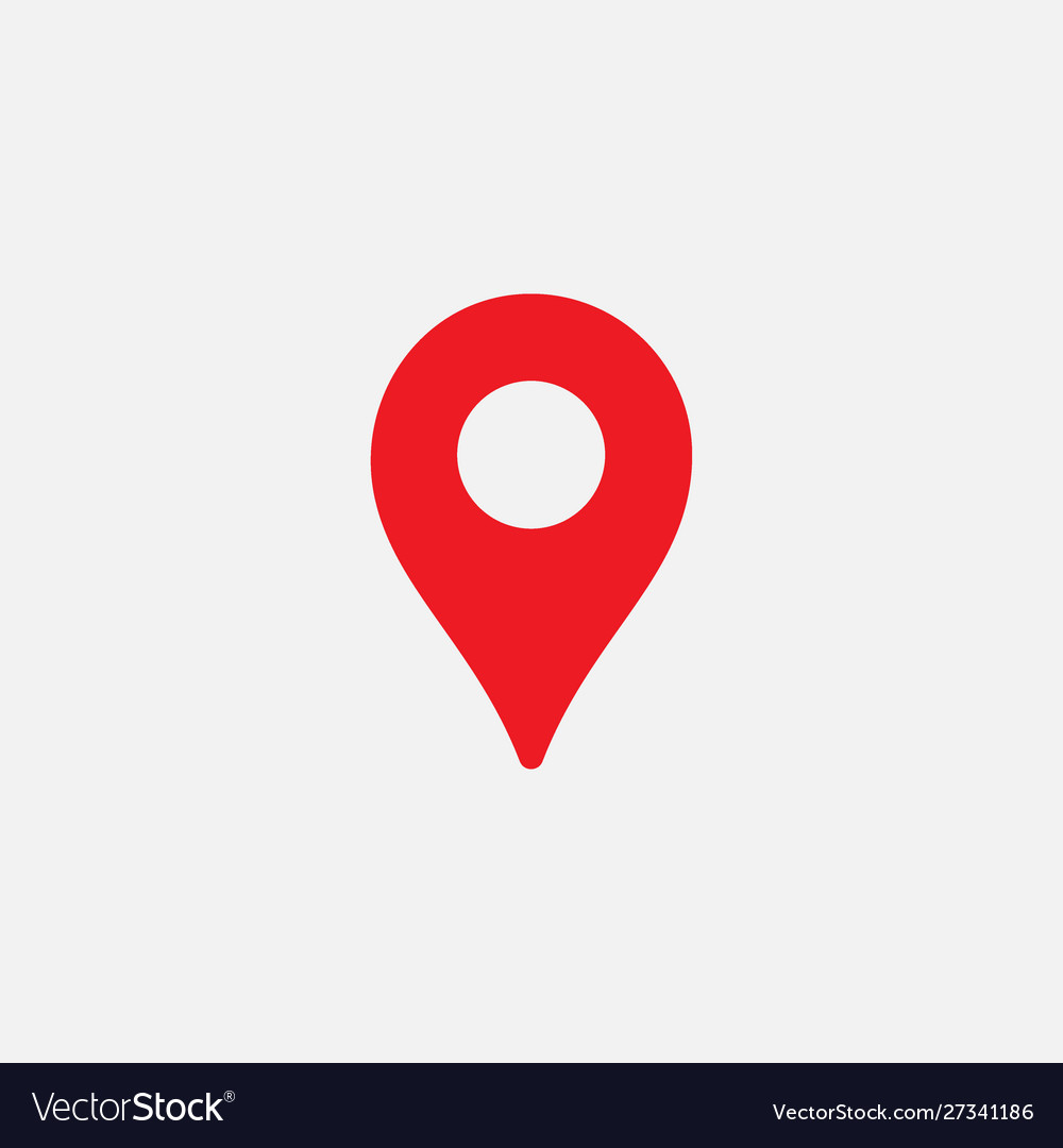 Pin Map Flat Icon Design Gps Icon Location Logo Vector Image