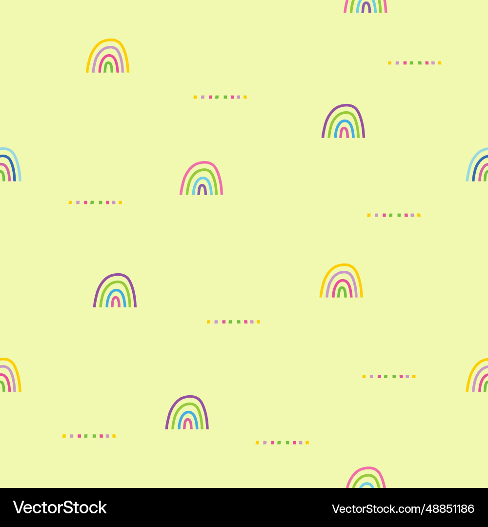 Rainbow seamless pattern background Royalty Free Vector
